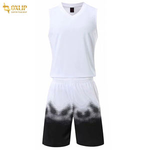 Tenues de basket-ball personnalisées de haute qualité, ensemble maillot et short, respirant, séchage rapide, antibactérien, anti-UV, vêtements de sport grande taille - Product Image 2