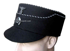 OEM WW2 GERMAN SS SOMBRERO CON INSIGNIA ALEMÁN REPRODUCCIÓN LATERAL KEPI - Product Image 3