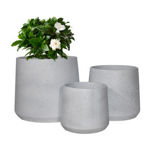 Maceta de fibra de poliresina con maceta de cemento de aspecto ligero para el hogar y el jardín para flores y plantas - Product Image 1