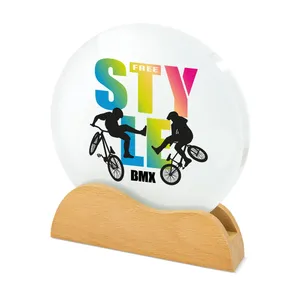 Personalized Wood and Glass Lyod <b>Trophy</b> Customizable Medals & Plaques - Product Image 2