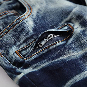 กางเกงขาสั้นผู้ชายกางเกงยีนส์ยาวสั้นสำหรับผู้ชายกางเกงยีนส์ขาดๆออกแบบได้ตามต้องการป้ายยี่ห้อของคุณเอง - Product Image 3