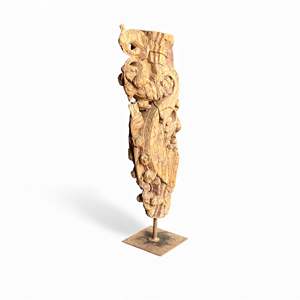 Support en bois sculpté pour connecteurs et supports d'étagères - Product Image 1