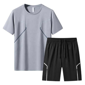 Ensemble de shorts et de t-shirts personnalisés en tissu polyester de qualité supérieure Ensemble de t-shirts courts pour hommes 2025 - Product Image 5