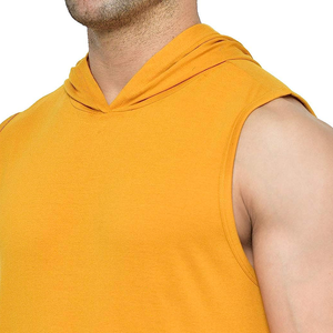 Camisetas sin mangas de entrenamiento de gimnasio de culturismo de alta calidad al por mayor camiseta para hombre Chaleco de punto elástico de algodón acanalado informal - Product Image 6