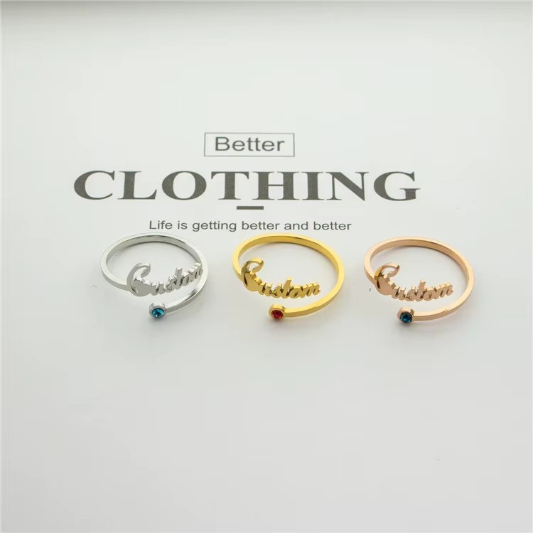 rings stainless steel zirconia