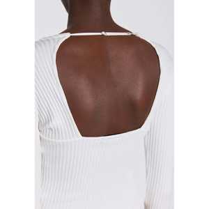 Blusa Larga Informal con Textura Acanalada, Decoración de Botones, 100% Poliéster Tejido, Logotipo Frontal, Manga Corta, Disponible en Talla XL - Product Image 4