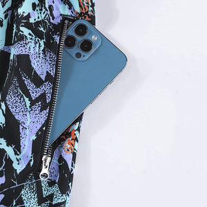 กางเกงขาสั้นลำลองผู้ชายคุณภาพสูง เอวยางยืดแบบรูดเชือก ผลิตตามสั่ง ลายพิมพ์แบบระเหิด ผ้าฝ้ายผสมโพลีเอสเตอร์ เอวกลาง - Product Image 4