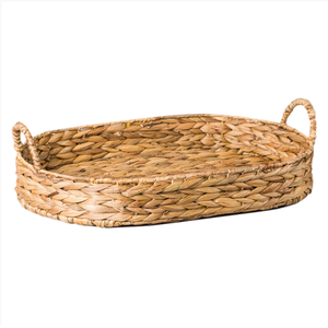 Bandeja para servir jacinto de agua ovalada Natural de alta calidad, hermosos utensilios de cocina decorativos para servir comida, producto de Vietnam - Product Image 3