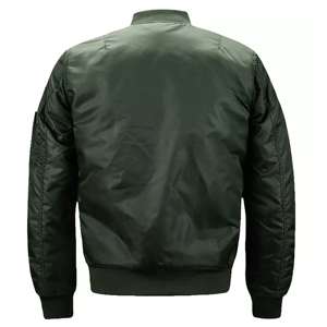 Chaqueta Acolchada de Algodón de Invierno con Logotipo Personalizado al por Mayor, Chaqueta Bomber Sólida para Hombre - Product Image 6