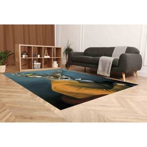 Deer in Suit Rug: <b>Abstract</b> <b>Animal</b> <b>Art</b>, Non-Slip Carpet,With Pile Soft Rug - Product Image 2