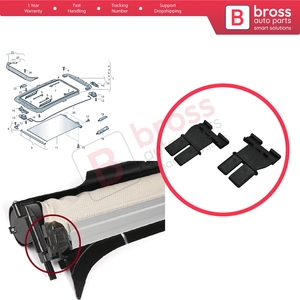Clip scorrevoli per tendina parasole tetto apribile BSR543 per Q5 8RB Q7 4LB Tiguan 5N Jetta 1K2 Sharan 7N Touareg 7L Golf 6 Passat B7 Superb 2 Yeti A - Product Image 5