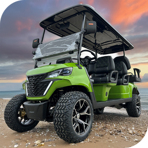 Usine directe 2 + 2 sièges 4500W batterie au lithium chariots de golf utilitaires buggy électrique de luxe de haute qualité - Product Image 5