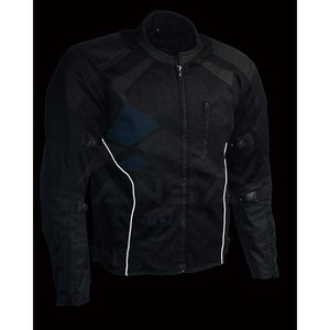 Veste de moto en maille de protection noire pour hommes avec armure pour une utilisation estivale et hivernale Vêtements de moto pour hommes Noir - Product Image 3