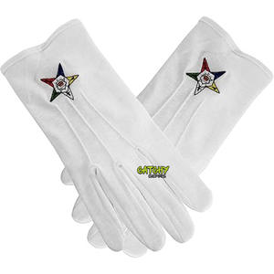 ถุงมือผ้าฝ้ายมาโซนิกสำหรับผู้ผลิตเครื่องราชกกุธภัณฑ์เครื่องราชกกุธภัณฑ์แบบมีสไตล์ - Product Image 5