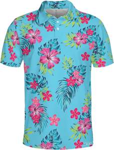 เสื้อโปโลแขนสั้นสำหรับผู้ชายพิมพ์ลายพิมพ์ซับลิเมชันกอล์ฟน้ำหนักเบาออกแบบได้ตามต้องการเสื้อผ้าผู้ชายผลิตในเวียดนาม - Product Image 2