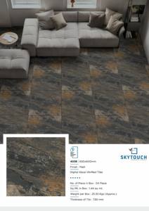 Baldosas de Porcelana con Patrón Mate Digital a Bajo Precio, Color Gris Claro, Fabricantes de Baldosas de Porcelana Mate, Baldosas Cerámicas - Product Image 6