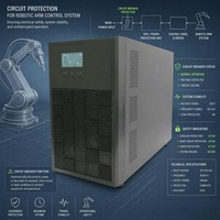 Sistema de Alimentación Ininterrumpida (UPS) de 220V, 3kVA, MU11, para Computadora Principal, Protección Contra Cortes de Energía, Estabilizador de Voltaje de Reserva para el Hogar
