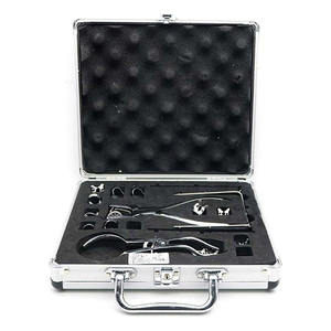 Juego de Instrumentos de Dique Dental de Alta Calidad, Estuche Personalizado, Fuente de Alimentación Manual, Pinzas de Dique Quirúrgicas de Acero Inoxidable Alemán - Product Image 1