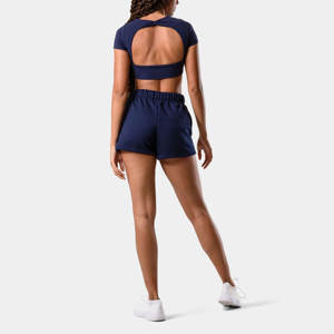 Pantalones cortos de yoga para gimnasio de color sólido al por mayor, pantalones cortos sexis de cintura media, pantalones cortos deportivos informales de verano para mujer - Product Image 3