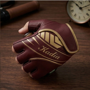 Guantes de Cuero sin Dedos Kadia 2026, Nuevo Diseño, Logotipo Personalizado OEM, Alto Rendimiento, Transpirables, con Palma Acolchada, para Motociclistas - Product Image 2