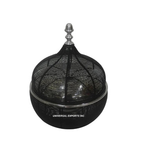 Mother of Pearl Hotpot Diseño personalizado Cazuela hecha a mano Forma redonda Mesa Utensilios de cocina Calentador de alimentos de metal - Product Image 3