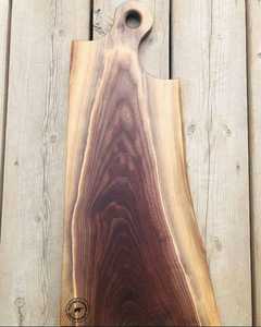 Ensemble de planches à découper en bois naturel et durable Poignée de puzzle Grandes planches à découper en bois d'acacia pour la cuisine et le service - Product Image 1