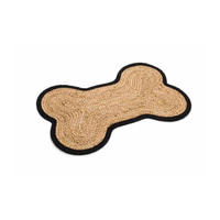 Tapis en os de chien en jute design vintage tapis écologique jouets et accessoires pour animaux de compagnie prix de gros bon marché des artisans du Vietnam