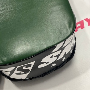 Twins Customized Green Black Training Muay Thai Kickboxing Kick <b>Shield</b> Genuine Leather Muay Thai Training Curved Punching Mitts - Product Image 5