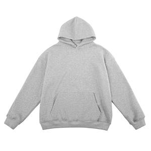 Ropa informal unisex, Sudadera con capucha de gran tamaño de lana, Jersey de algodón en blanco, ropa de calle, sudaderas con capucha para logotipo personalizado - Product Image 5