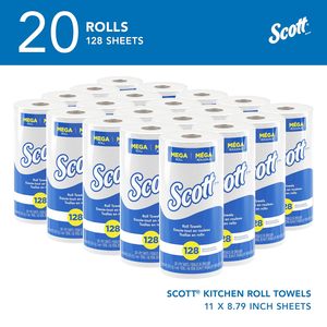 Scott 1-Ply <b>Paper</b> Towel Roll, 128 Sheets/Roll, 20 Rolls/Case (41482) - Product Image 5