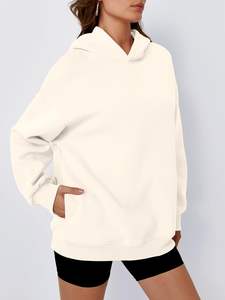 Personalizado de gran tamaño de las mujeres sudaderas con capucha de manga larga Zip Up Hoodie Set Plus Size Winter Streetwear Gym Outfit - Product Image 5