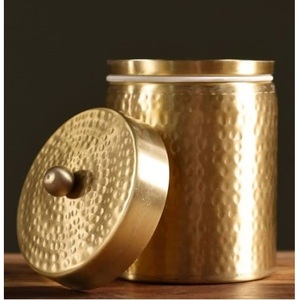 Recipiente para Servir Postres de Chocolate de Diseño Moderno con Acabado Rosa, Atractivo Diseño de Metal para Uso en la Cocina del Hogar, Tarro para Té y Azúcar - Product Image 5