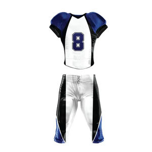 Ensemble de vêtements de football américain Slim Fit à séchage rapide Uniformes de sport respirants pour adultes/personnes âgées comprenant un maillot et un short - Product Image 3