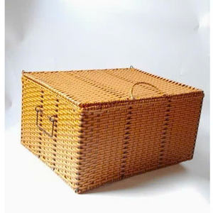 Elegant Home Decor Rattan <b>Basket</b> Handmade Laundry <b>Storage</b> with Natural Handcrafted Woven Finish at Wholesale Rates. - Product Image 3