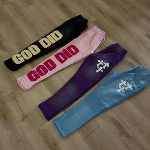 Fabricant OEM, vente en gros personnalisée, taille plus, sweat-shirt et pantalon de survêtement en coton 100% coupe-vent, lavage à l'acide uni, respirant, pour hommes - Product Image 4