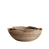 Panier à fleurs en rotin écologique de luxe tendance, fait main, en osier tressé, pour plantes et rangement, décoration maison, mariage, jardin