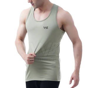 Camiseta sin Mangas para Hombre, Ropa Deportiva, Camiseta sin Mangas de Algodón y Poliéster para Hombre en Venta - Product Image 1