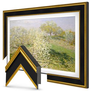 Gold and <b>Black</b> 55in LCD Television Frame Accessories <b>Board</b> Product - Product Image 4
