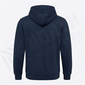 Bulk Wholesale Embroidered Oversized Eco Friendly Hoodies 320GSM Cotton <b>Fleece</b> Pullover Sweatshirt Blank Custom Logo Printing - Product Image 2