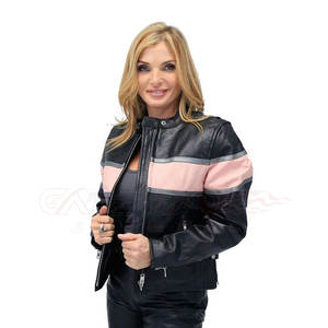 Chaquetas de moto de cuero genuino para mujer de alta calidad duraderas y protectoras con precio competitivo en stock - Product Image 1