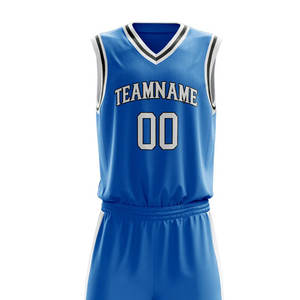Ensemble d'uniformes de basketball sublimés personnalisés pour hommes, maillot et short en polyester respirant avec impression de logo, idéal pour les équipes sportives - Product Image 5