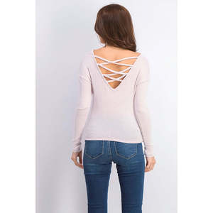 Top casual con stampa per ragazzi Crave Fame, con laccetti sul davanti e decorazioni con bottoni, colore rosa brillante, taglia piccola, comodo ed elegante - Product Image 3