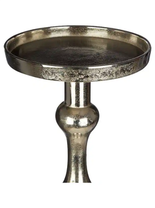 Bougeoir en métal de conception standard en laiton AK en argent fini ensemble de 2 articles faits à la main pour la décoration intérieure/décor d'hôtel - Product Image 4