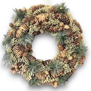 Adorno para puerta de 37cm y corona en bosque de pinos Tema Recubrimiento y pintura Categoría de producto - Product Image 1