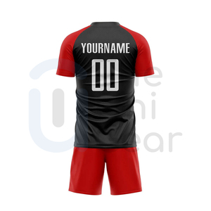 Uniformes de fútbol de poliéster 100% de la mejor calidad, pantalones cortos de Jersey a la moda con logotipo frontal de patrón sólido para entrenamiento de fútbol - Product Image 2
