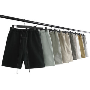 Customized Sporty Drawstring Waist Back Pocket Towelling <b>Runner</b> <b>Shorts</b> OEM Service Worsted Fabric - Product Image 2