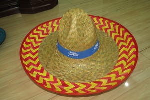 Unisex Natural Grass Embroidered Mexico <b>Sombrero</b> Hat Adult Wholesale Bulk Stock for Beach Fiesta Party Summer Travel Buyers - Product Image 6