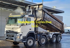 Camions d'occasion Volvo FMX 460 Tipper 8X4 de 2016, transmission automatique, moteur diesel, conduite à gauche, Euro 6, avec grue et benne basculante - Product Image 2