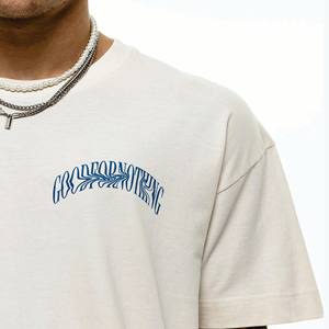 Rapide personnalisé 280gsm 300gsm 320gsm poids lourd 100% coton surdimensionné mode goutte épaule hommes t-shirt - Product Image 2