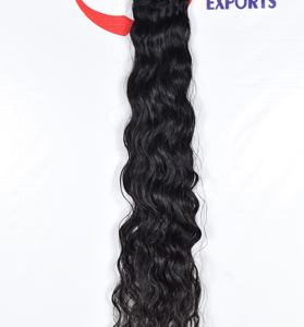 Fabricación de máquina de paquete indio procesamiento de doble trama sin cutícula alineada al por mayor tejiendo extensiones de cabello humano virgen - Product Image 4